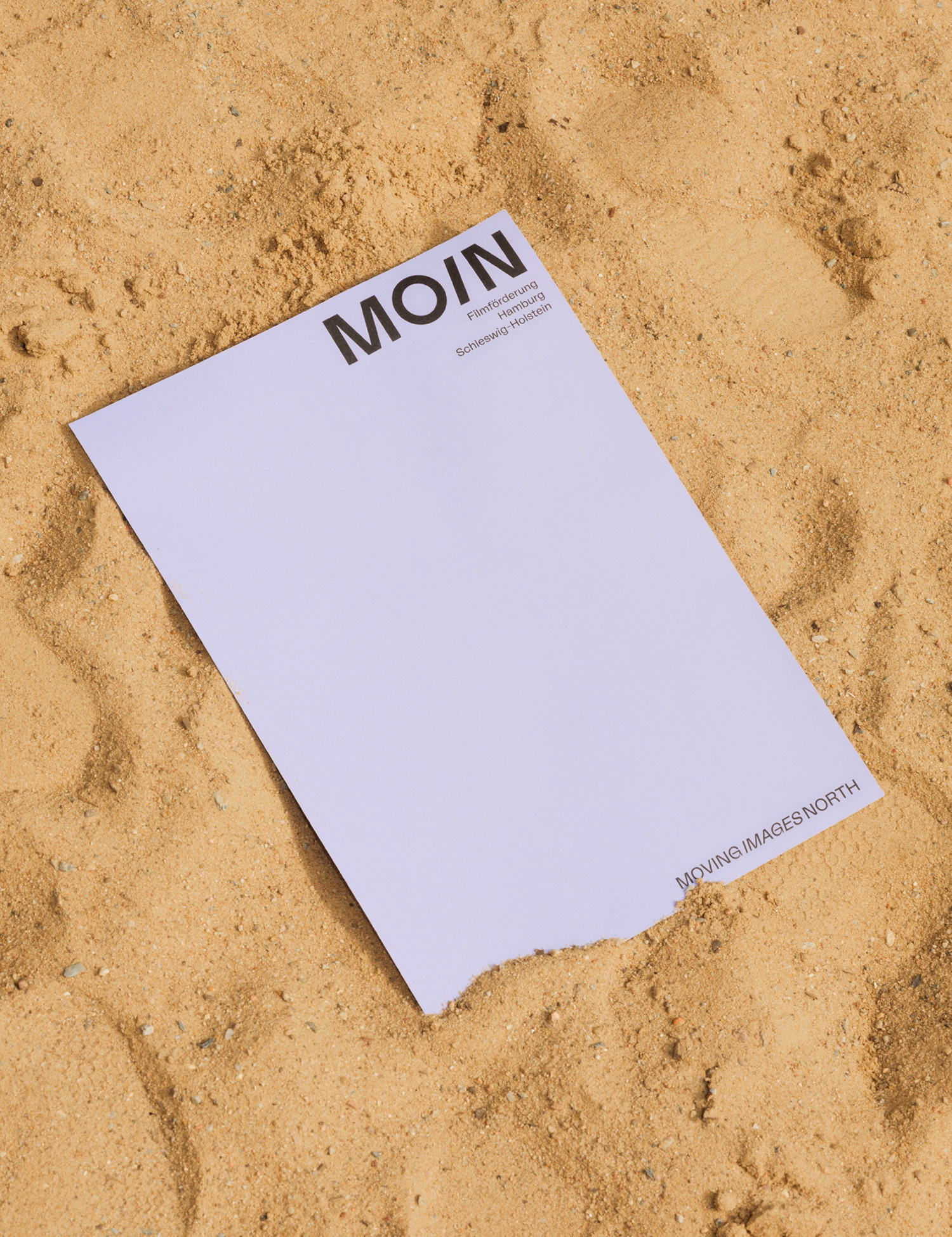 Briefpapier der MOIN-Filmförderung Moin Filmförderung